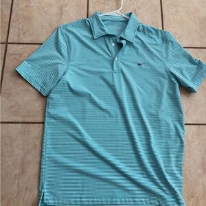 Vineyard vines Blue Striped Polo Shirt